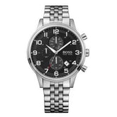 Hugo Boss Men’s Quartz Stainless Steel Black Dial 44mm Watch 1512446
